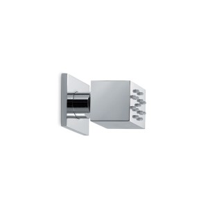 NEWFORM  SOFFIONE LATERALE QUADRO SNODATO IN OTTONE