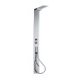 NEWFORM SQUARE STEEL SHOWER COLUMN WITH THERMOSTATIC MIXER AND 3-WAY DIVERTER