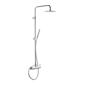 NEWFORM  NEWFORM COLONNA DOCCIA CON MISCELATORE MONOCOMANDO ESTERNO TONDO