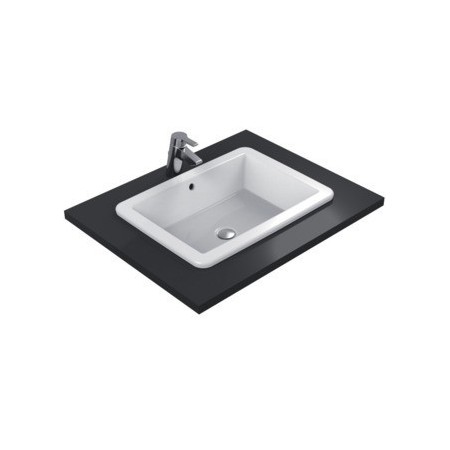 IDEAL STANDARD STRADA LAVABO RETTANGOLARE DA INCASSO SOPRA PIANO 595X440