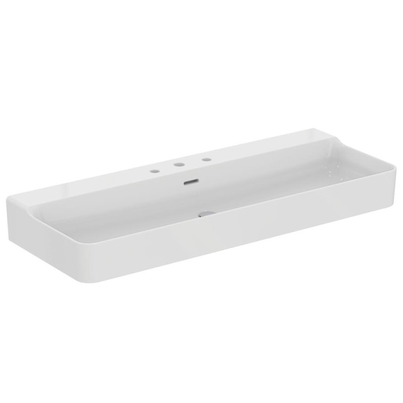 IDEAL STANDARD CONCA LAVABO RETTANGOLARE 1200X450 MM C/TROPPOPIENO E 3 FORI