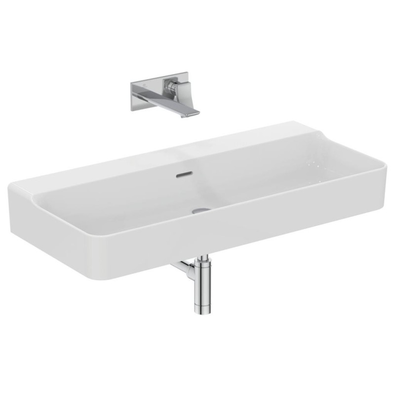 IDEAL STANDARD CONCA LAVABO RETTANGOLARE 1000X450 MM C/TROPPOPIENO SENZA FORI