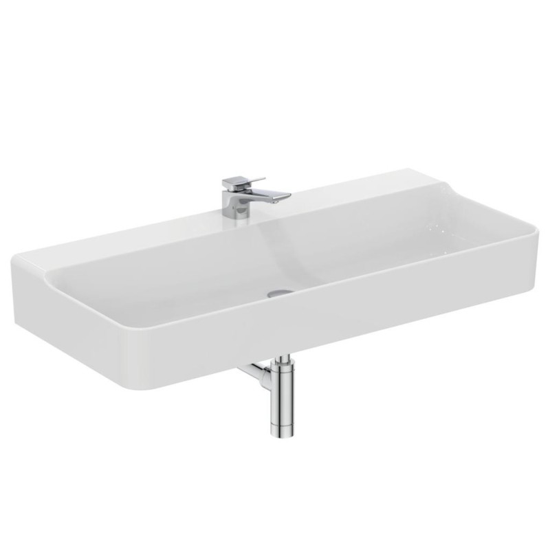 IDEAL STANDARD CONCA LAVABO RETTANGOLARE 1000X450 MM S/TROPPOPIENO E 1 FORO