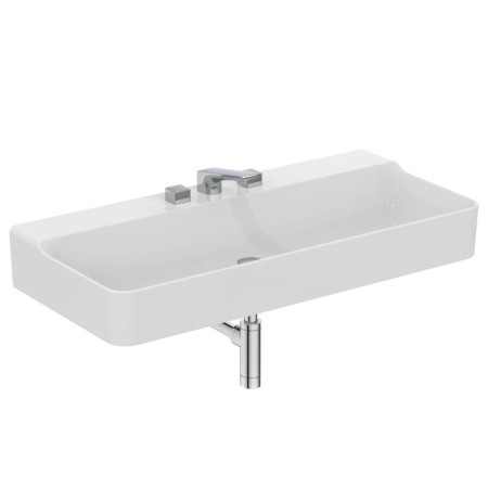 IDEAL STANDARD CONCA LAVABO RETTANGOLARE 1000X450 MM S/TROPPOPIENO E 3 FORI