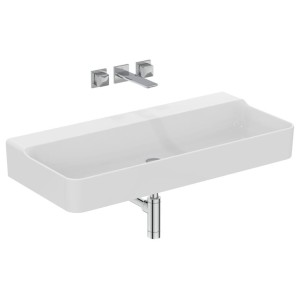 IDEAL STANDARD CONCA RECTANGULAR SINK 1000X450 MM WITHOUT OVERFLOW WITHOUT HOLES