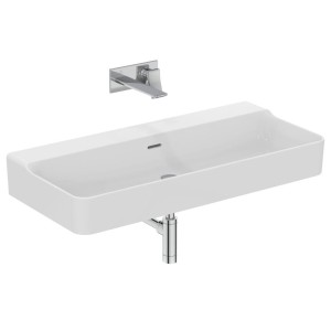 IDEAL STANDARD CONCA LAVABO DA APPOGGIO RETTANGOLARE 1000X450 MM C/TROPPOPIENO SENZA FORO