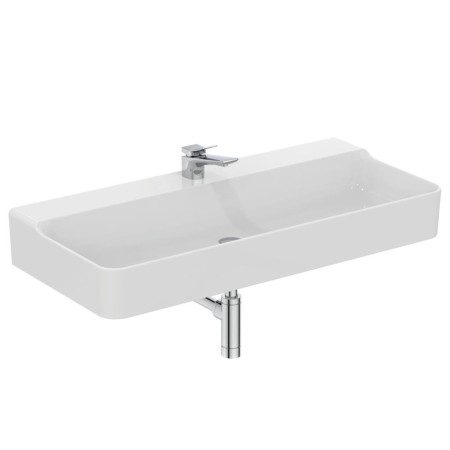 IDEAL STANDARD CONCA LAVABO DA APPOGGIO RETTANGOLARE 1000X450 MM S/TROPPOPIENO E 1 FORO