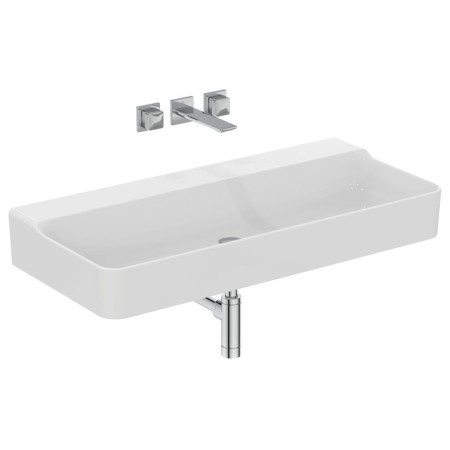 IDEAL STANDARD CONCA LAVABO DA APPOGGIO RETTANGOLARE 1000X450 MM S/TROPPOPIENO E S/FORI