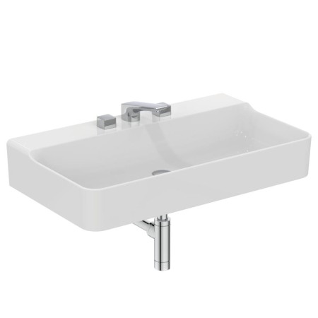 IDEAL STANDARD CONCA LAVABO RETTANGOLARE 800X450 MM S/TROPPOPIENO E 3 FORI