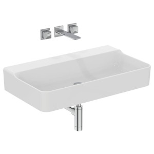 IDEAL STANDARD CONCA RECTANGULAR BASIN 800X450 MM WITHOUT OVERFLOW AND WITHOUT HOLE
