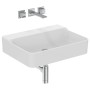 IDEAL STANDARD CONCA RECTANGULAR COUNTERTOP BASIN 600X450 MM WITHOUT OVERFLOW AND WITHOUT HOLES