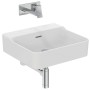 IDEAL STANDARD CONCA LAVABO DA APPOGGIO RETTANGOLARE 500X450 MM C/TROPPOPIENO E SENZA FORI