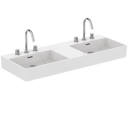 IDEAL STANDARD EXTRA LAVABO DA APPOGGIO RETTANGOLARE 1200X450 C/TROPPOPIENO E 3 FORI