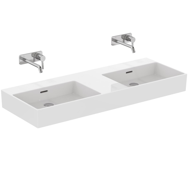 IDEAL STANDARD EXTRA LAVABO DA APPOGGIO RETTANGOLARE 1200X450 C/TROPPOPIENO E SENZA FORI