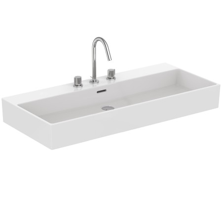 IDEAL STANDARD EXTRA LAVABO DA APPOGGIO RETTANGOLARE 1000X450 C/TROPPOPIENO E 3 FORI