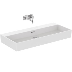 IDEAL STANDARD EXTRA LAVABO DA APPOGGIO RETTANGOLARE 1000X450 C/TROPPOPIENO E SENZA FORI