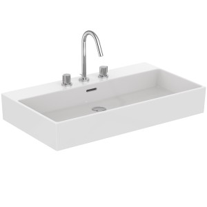 IDEAL STANDARD EXTRA LAVABO DA APPOGGIO RETTANGOLARE 800X450 C/TROPPOPIENO E 3 FORI