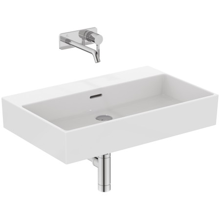 IDEAL STANDARD EXTRA RECTANGULAR SINK 700X450 WITH OVERFLOW AND WITHOUT HOLES