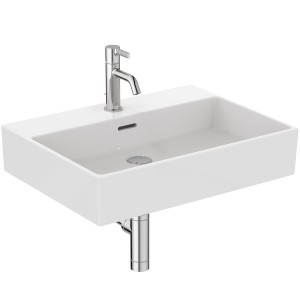 IDEAL STANDARD EXTRA RECTANGULAR BASIN 600X450 WITH OVERFLOW AND 1 HOLE