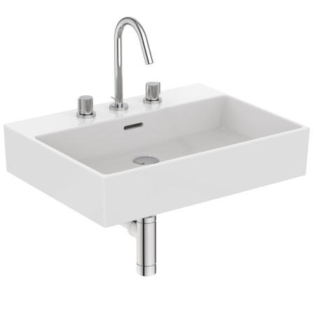 IDEAL STANDARD EXTRA LAVABO RETTANGOLARE 600X450 C/TROPPOPIENO E 3 FORI