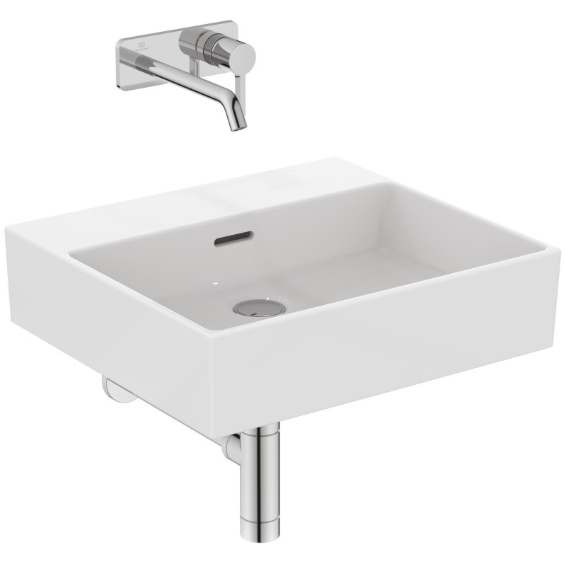 IDEAL STANDARD EXTRA LAVABO RETTANGOLARE 500X450 C/TROPPOPIENO E SENZAFORI