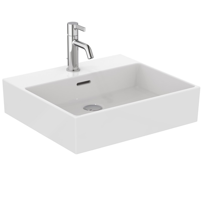 IDEAL STANDARD EXTRA LAVABO DA APPOGGIO RETTANGOLARE 500X450 C/TROPPOPIENO E 1 FORO