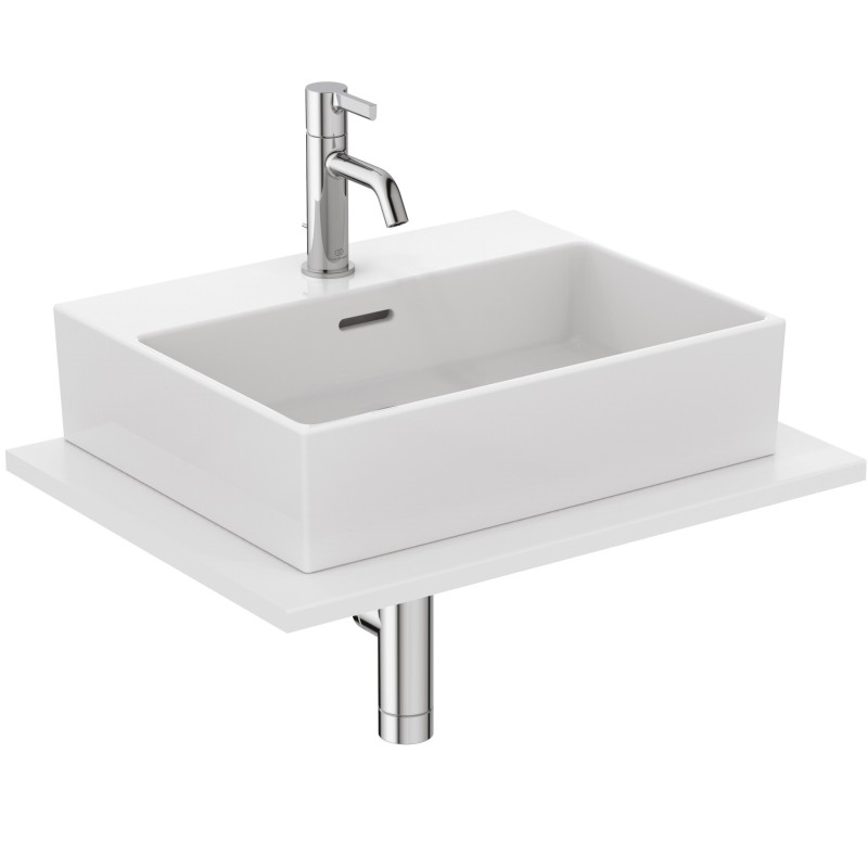 IDEAL STANDARD EXTRA LAVABO DA APPOGGIO 500X400 C/TROPPOPIENO E 1 FORO RUBINETTERIA