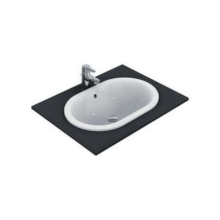 IDEAL STANDARD CONNECT - LAVABO 620 MM DA INCASSO SOPRAPIANO S/FORO RUBINETTERIA C/TROPPOPIENO