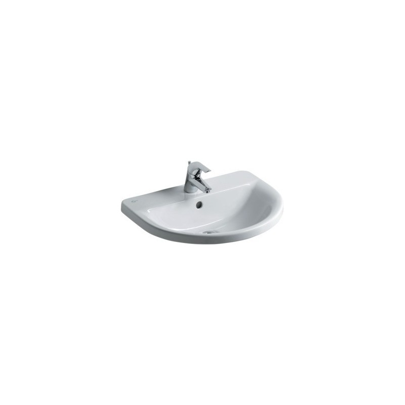 IDEAL STANDARD CONNECT - LAVABO 550 MM DA INCASSO SOPRAPIANO C/FORO RUBINETTERIA