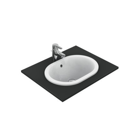 IDEAL STANDARD CONNECT - LAVABO 480 MM DA INCASSO SOPRAPIANO OVALE S/FORO RUBINETTERIA