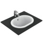 IDEAL STANDARD CONNECT - LAVABO 480 MM DA INCASSO SOPRAPIANO OVALE S/FORO RUBINETTERIA