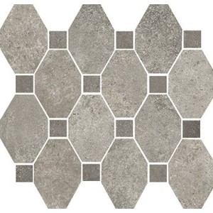 MARINER BOSTON MOSAICO OTTAGONA GREY SU RETE 30X34