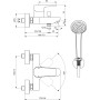 IDEAL STANDARD CERAPLAN III MISCELATORE ESTERNO VASCA