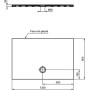 IDEAL STANDARD STRADA PIATTO DOCCIA 120x80 ULTRASOTTILE IN CERAMICA ANTISCIVOLO