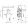 IDEAL STANDARD CERAFINE D MISCELATORE AD INCASSO PER VASCA/DOCCIA