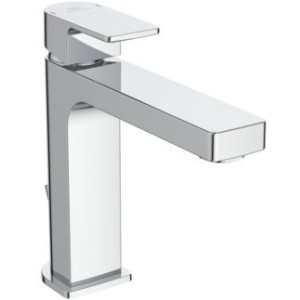 IDEAL STANDARD EDGE LARGE BASIN MIXER H.120 MM WITH DRAIN AND BLUESTART