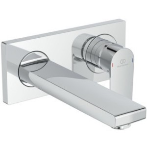 IDEAL STANDARD EDGE WALL-MOUNTED BASIN MIXER WITH CONCEALED BODY