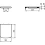 IDEAL STANDARD BLEND CUBE SEDILE A CHIUSURA STANDARD BIANCO LUCIDO