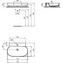 IDEAL STANDARD LINDA-X LAVABO 75 CM S/TROPPOPIENO 1 FORO