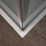 DISENIA FOCUS CORNER 1 SLIDING DOOR (door closes on the wall) + 1 FIXED SIDE