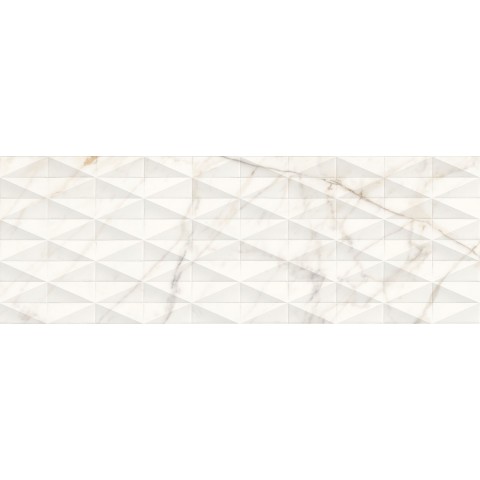 MARAZZI ALLMARBLE_WALL GOLDEN WHITE SATIN 40X120 STRUTTURA PAVÉ 3D RETTIFICATO