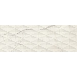 MARAZZI ALLMARBLE_WALL STATUARIO SATIN 40X120 STRUTTURA PAVÉ 3D RETTIFICATO