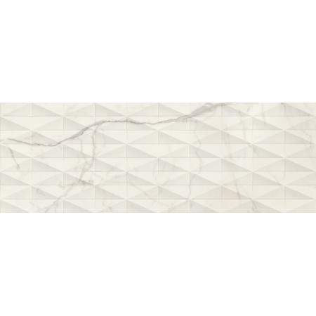 MARAZZI ALLMARBLE_WALL STATUARIO SATIN 40X120 3D PAVÉ STRUCTURE Rectified