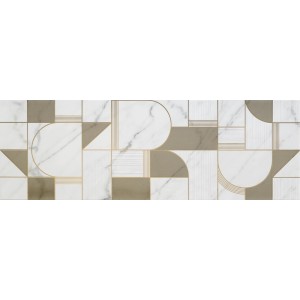 MARAZZI ALLMARBLE_WALL GOLDEN WHITE SATIN 40X120 DECORO CLUB