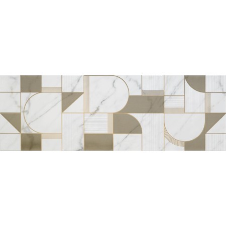 MARAZZI ALLMARBLE_WALL GOLDEN WHITE SATIN 40X120 DECOR CLUB