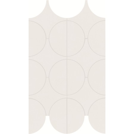 MARAZZI CEMENTUM ASH MOSAICO CERCHI 23.8X41.4