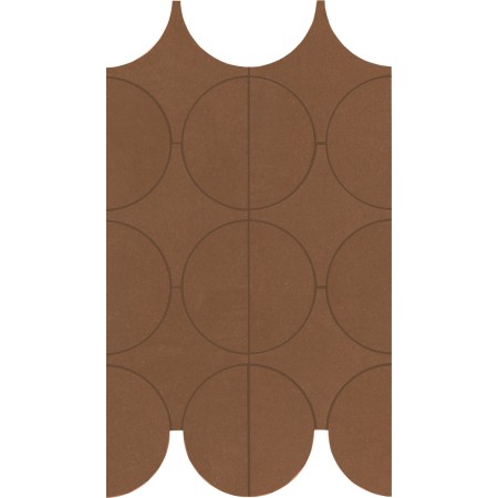 MARAZZI CEMENTUM COTTO MOSAICO CERCHI 23.8X41.4