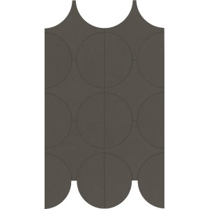 MARAZZI CEMENTUM CARBON MOSAICO CERCHI 23.8X41.4