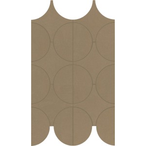 MARAZZI CEMENTUM OLIVE MOSAICO CERCHI 23.8X41.4