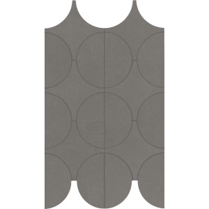 MARAZZI CEMENTUM LEAD MOSAICO CERCHI 23.8X41.4